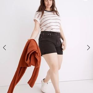 NWOT Madewell High-Rise Denim Shorts in Lunar Wash Sz.32